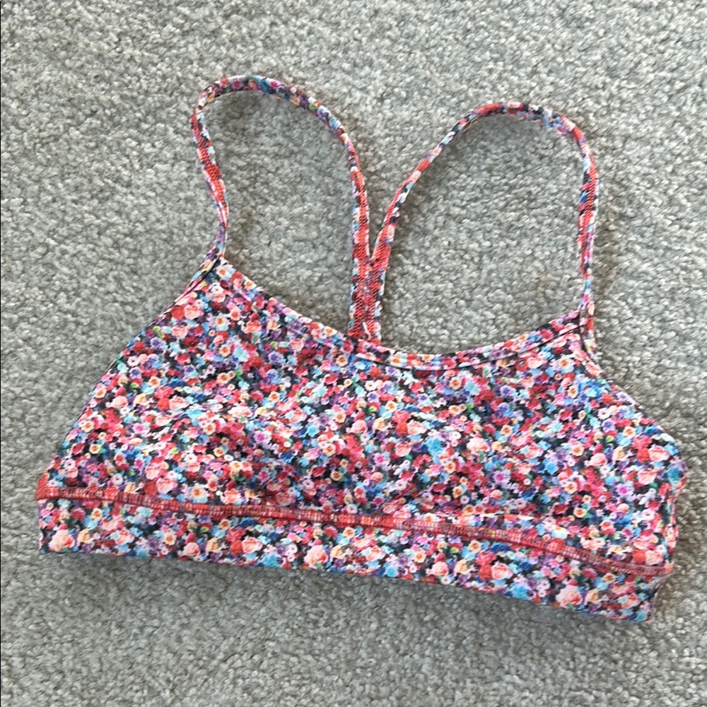 Lululemon Floral Print Sports Bra